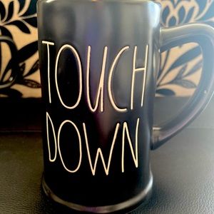 Rae Dunn TOUCH DOWN Stein Mug (Black)